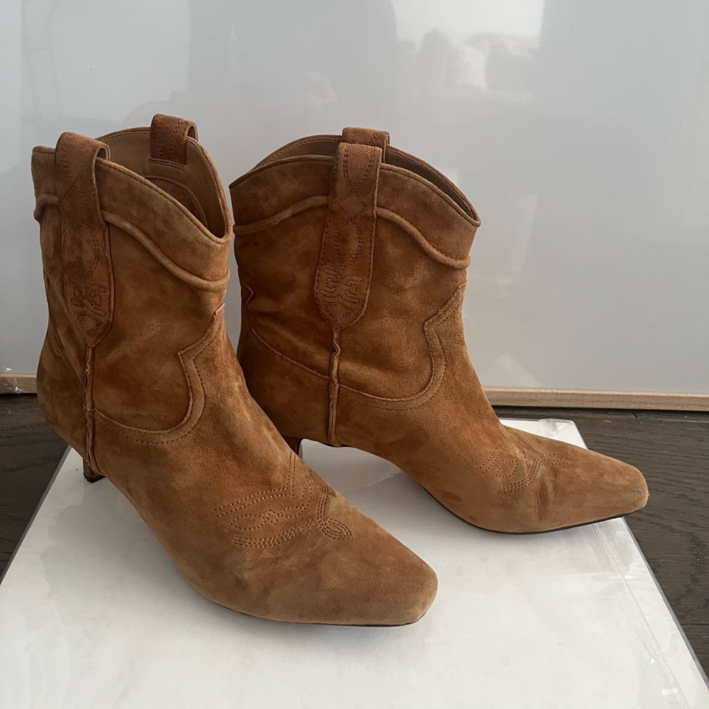 Sam Edelman Taryn Boots Frontier Brown Suede Size 7
